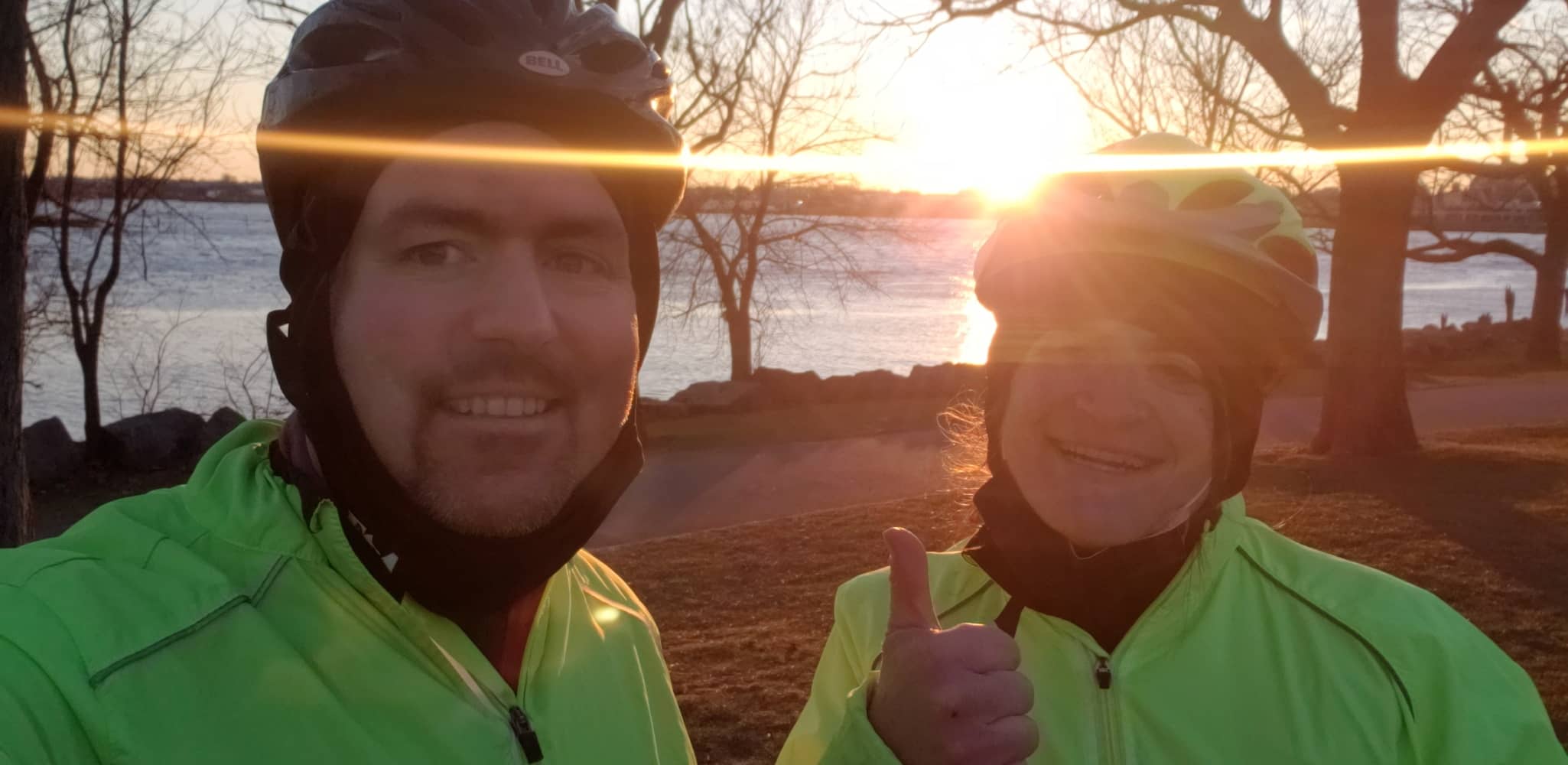 Sunset at Colt State Park on December 28, 2020