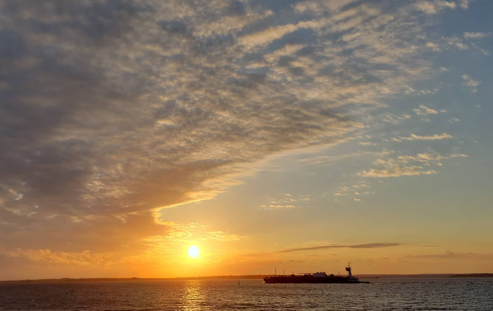 Sunset at Colt State Park on December 28, 2020